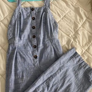 Button Down Jumpsuit